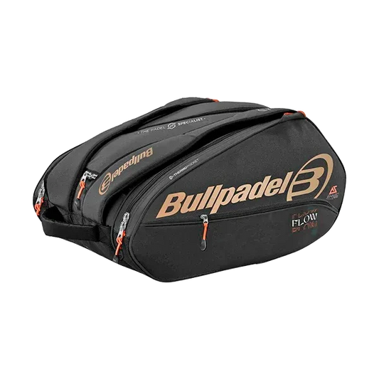 Paletero Bullpadel FLOW Negro/Naranja 2024