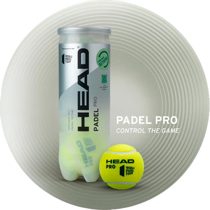 HEAD PADEL PRO S™ or BULLPADEL PREMIUM™| 3 Ball Can